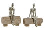 DKD Home Decor Figura de Persona en Resina y Mango, Surtido de 2 Unidades