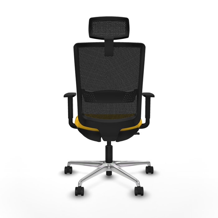 PIQUERAS Y CRESPO Silla de oficina Haches Amarillo/Negro