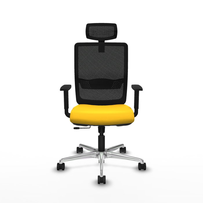 PIQUERAS Y CRESPO Silla de oficina Haches Amarillo/Negro