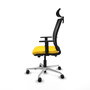 PIQUERAS Y CRESPO Silla de oficina Haches Amarillo/Negro