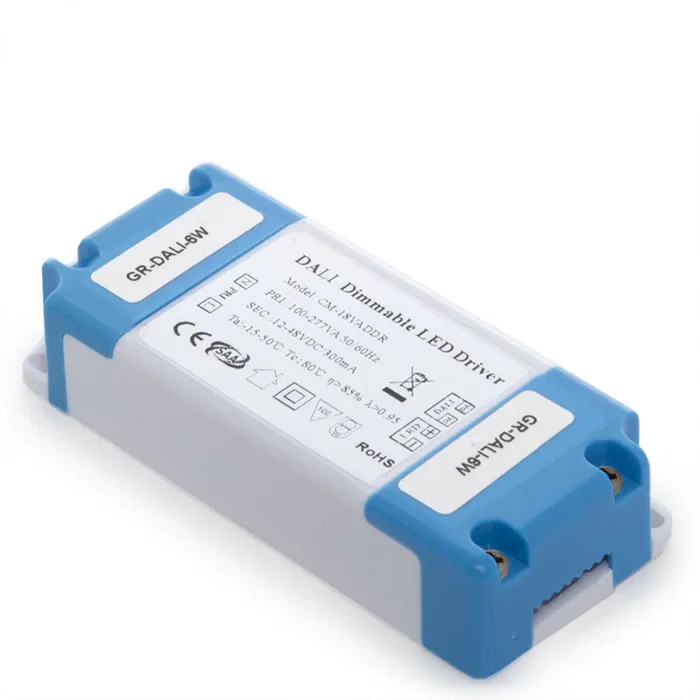 BX3 LIGHT CM-6VADDR Driver LED DALI 6W 300mA 12-48VDC Clase II, Fuente de Alimentación para Luminarias LED Regulable, Flicker Free