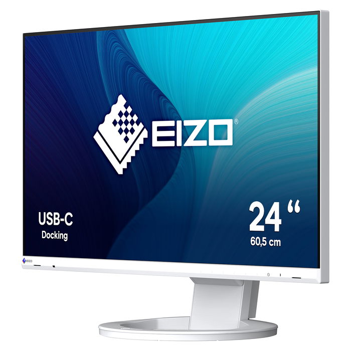 EIZO FlexScan EV2480-WT Monitor IPS 60.5 cm / 23.8" Full HD 1920x1080, 5ms, USB-C (70W), HDMI, DP, Blanco