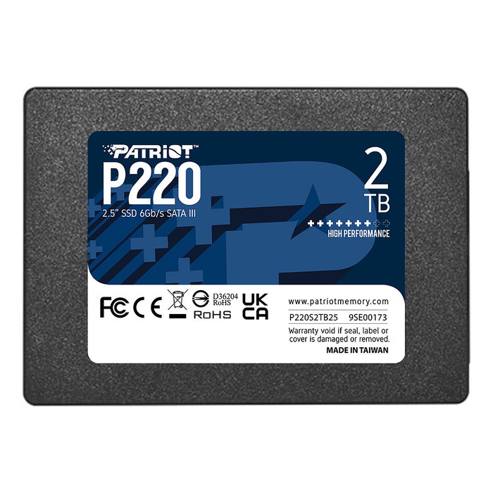 Patriot P220 2 TB 2.5 SATA III Negro Patriot P220 2 TB 2.5 SATA III Negro
