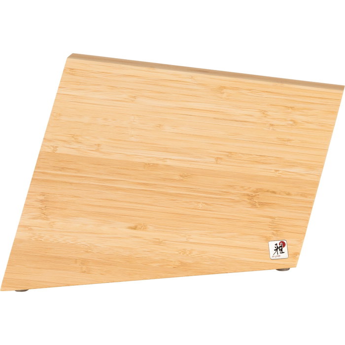 Miyabi Messerblock para 5 cuchillos en bambú con superficie magnética de color marrón de color marrón