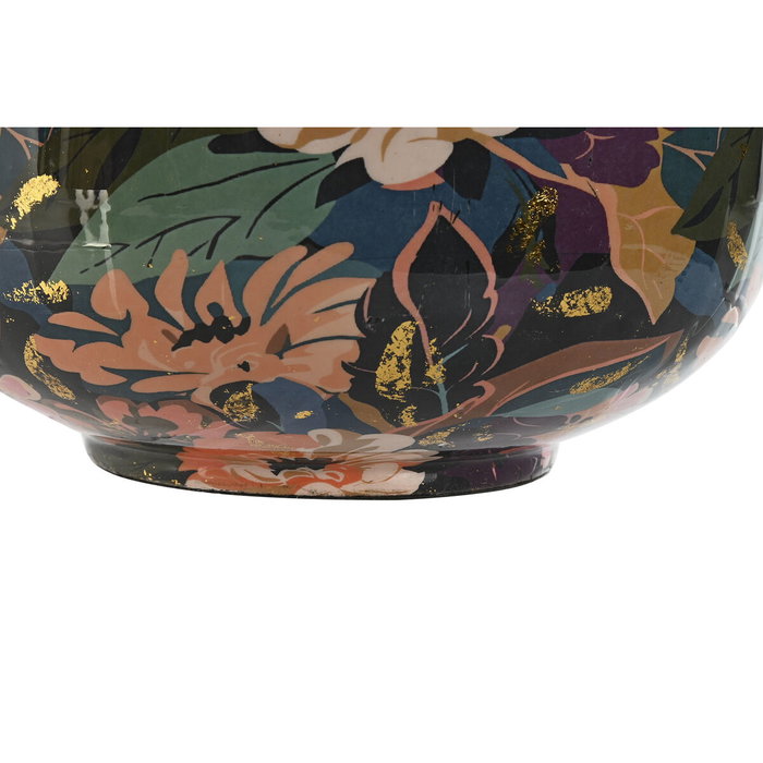 DKD Home Decor Jarrón de Metal Multicolor 25x25x70 cm