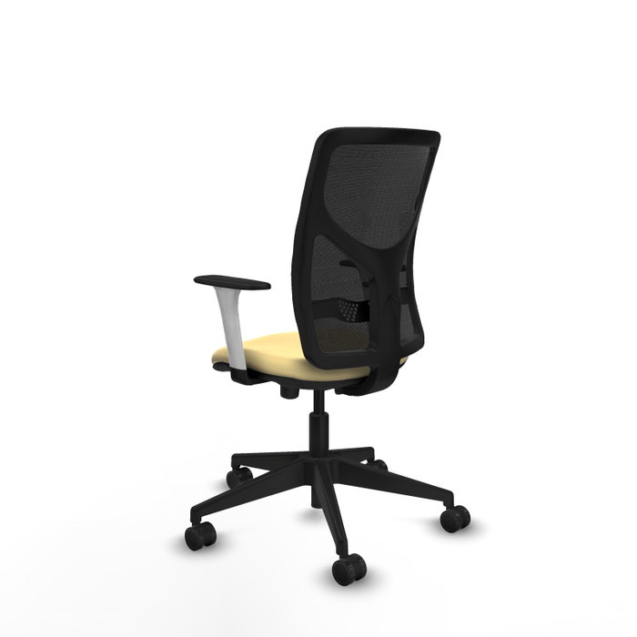 PIQUERAS Y CRESPO Silla de oficina Motilla con mecanismo Sincro/Traslack, Crema y Negro PIQUERAS Y CRESPO Silla de oficina Motilla con mecanismo Sincro/Traslack, Crema y Negro