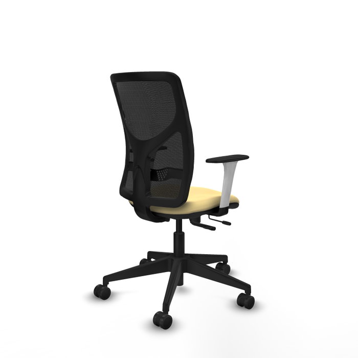PIQUERAS Y CRESPO Silla de oficina Motilla con mecanismo Sincro/Traslack, Crema y Negro PIQUERAS Y CRESPO Silla de oficina Motilla con mecanismo Sincro/Traslack, Crema y Negro