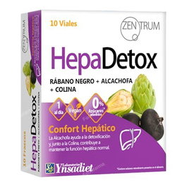 ZENTRUM Hepa Detox 0% Azucar 10 Ampollas
