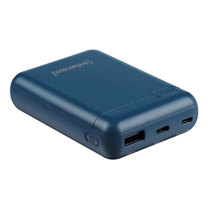 Intenso XS10000 Power Bank 10000 mAh Batería Externa - Color Petróleo - Con USB-C y Micro-USB - Incluye Cable USB-A a USB-C