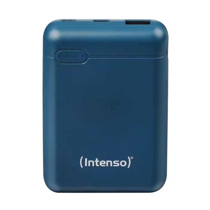 Intenso XS10000 Power Bank 10000 mAh Batería Externa - Color Petróleo - Con USB-C y Micro-USB - Incluye Cable USB-A a USB-C