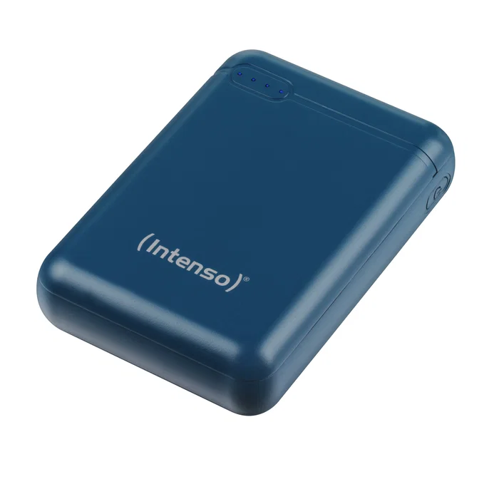 Intenso XS10000 Power Bank 10000 mAh Batería Externa - Color Petróleo - Con USB-C y Micro-USB - Incluye Cable USB-A a USB-C