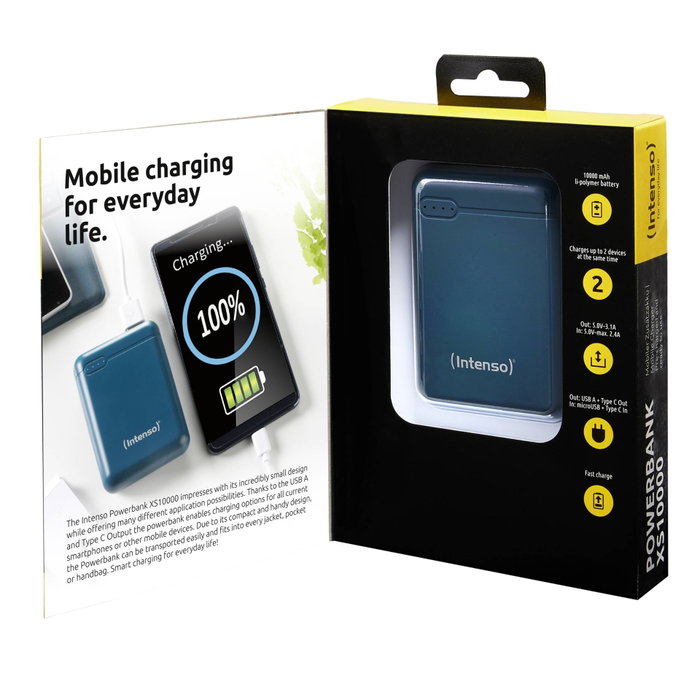 Intenso Powerbank XS10000 Petróleo 10000 mAh Intenso Powerbank XS10000 Petróleo 10000 mAh