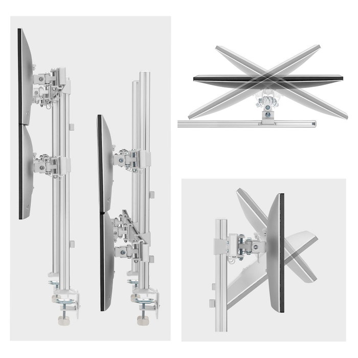 StarTech.com 6-MONITOR-ARM-A Soporte para 6 Monitores Blanco
