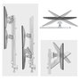 StarTech.com 6-MONITOR-ARM-A Soporte para 6 Monitores Blanco