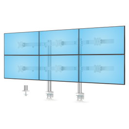 StarTech.com Brazo Soporte de Sobremesa para 6 Monitores de hasta 32 pulgadas, Blanco