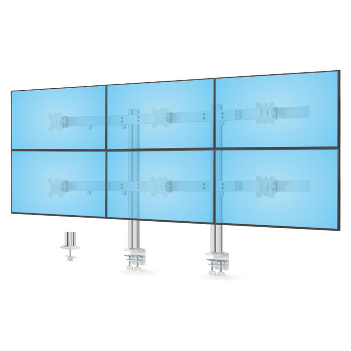 StarTech.com 6-MONITOR-ARM-A Soporte para 6 Monitores Blanco