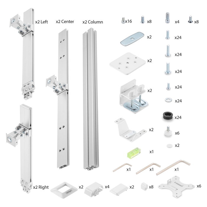 StarTech.com 6-MONITOR-ARM-A Soporte para 6 Monitores Blanco