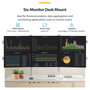 StarTech.com 6-MONITOR-ARM-A Soporte para 6 Monitores Blanco