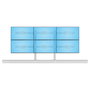 StarTech.com 6-MONITOR-ARM-A Soporte para 6 Monitores Blanco