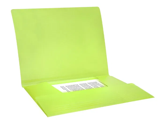 Liderpapel Carpeta Liderpapel Gomas Solapas Polipropileno DIN A4 Amarillo Fluor Opaco 100 Hojas
