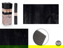 Giftdecor Alfombra Soft Negra 80 x 140 cm (Set de 9)