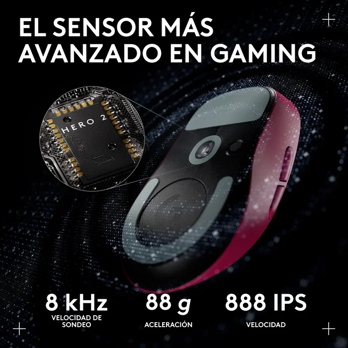 Logitech G PRO X SUPERLIGHT 2c Ratón Gaming Inalámbrico Rosa
