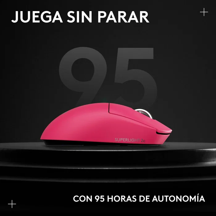 Logitech G PRO X SUPERLIGHT 2c Ratón Gaming Inalámbrico Rosa