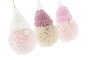 DKD Home Decor Decoración Colgante Poliéster 5x5x16 cm Surtido 3 Colores