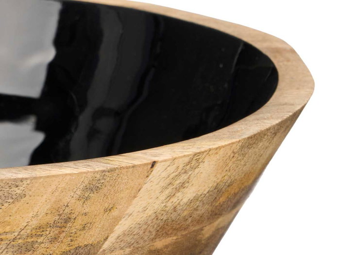 Giftdecor Bol 24 cm Madera Mango Negro (Set de 6)