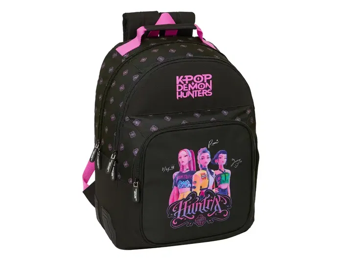 Safta Mochila Doble K-pop Demon Hunters Negra Safta Mochila Doble K-pop Demon Hunters Negra