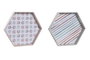 DKD Home Decor Bandeja MDF 38x33x5 Surtido de 2 Colores, Colección Casablanca 2022