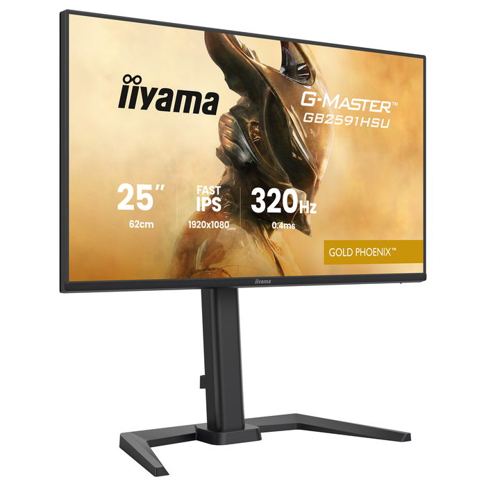iiyama G-MASTER Gold Phoenix GB2591HSU-B1 Gaming Monitor 24.5" FHD 1920x1080 Fast IPS 320Hz 0.4ms HDR10 G-SYNC AMD FreeSync Negro
