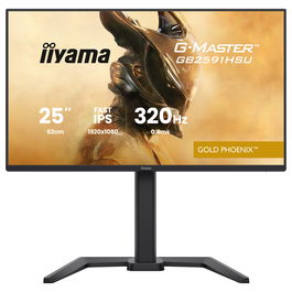 iiyama G-MASTER Gold Phoenix GB2591HSU-B1 Gaming Monitor 24.5" FHD 1920x1080 Fast IPS 320Hz 0.4ms HDR10 G-SYNC AMD FreeSync Negro