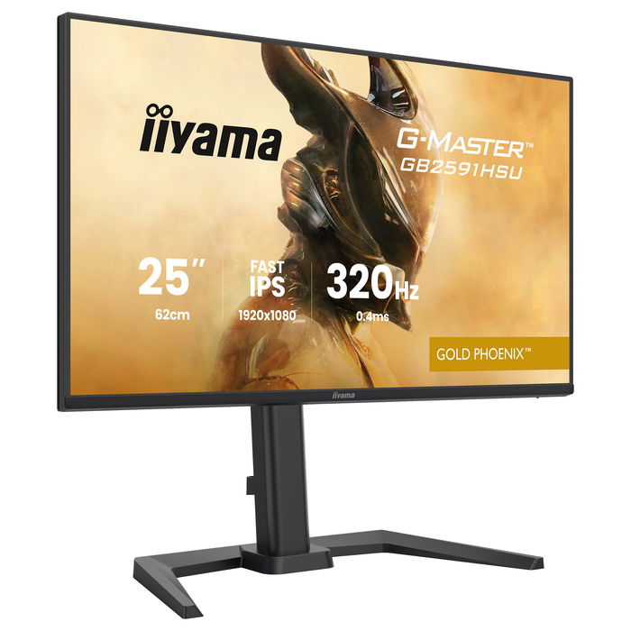 iiyama G-MASTER Gold Phoenix GB2591HSU-B1 Gaming Monitor 24.5" FHD 1920x1080 Fast IPS 320Hz 0.4ms HDR10 G-SYNC AMD FreeSync Negro