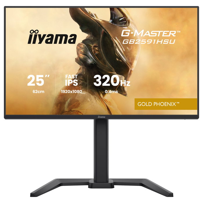 iiyama G-MASTER Gold Phoenix™ GB2591HSU-B1 24,5 pulgadas 320Hz Full HD Fast IPS Mattschwarz