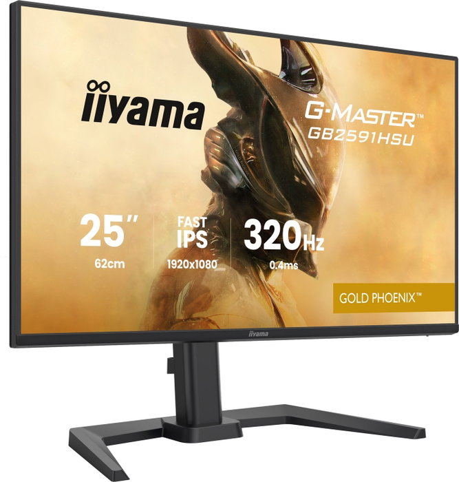 iiyama G-MASTER Gold Phoenix™ GB2591HSU-B1 Gaming Monitor 24,5 Pulgadas Full HD 320Hz iiyama G-MASTER Gold Phoenix™ GB2591HSU-B1 Gaming Monitor 24,5 Pulgadas Full HD 320Hz
