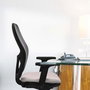 PIQUERAS Y CRESPO Silla de oficina Jorquera con mecanismo Sincro, azul marino y azul