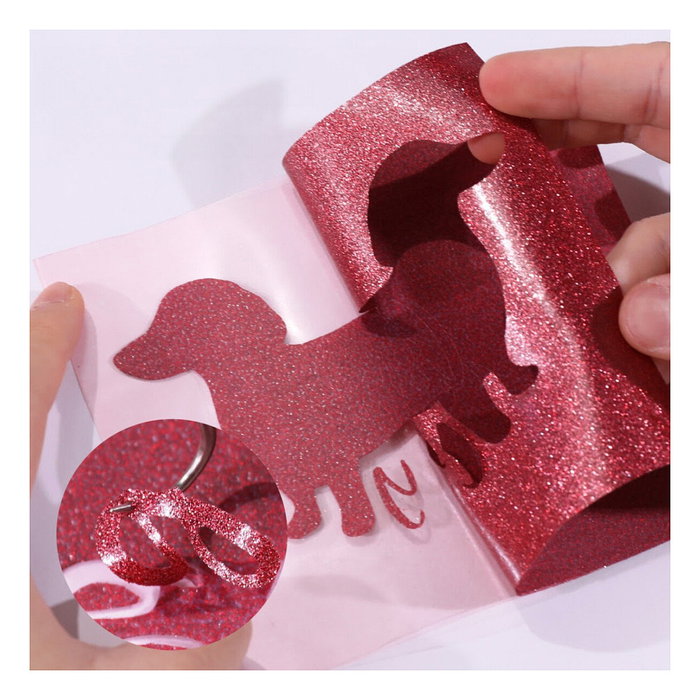 LOKLiK Europe Plotterfolie Glitzer Rojo - 30,5 x 90 cm