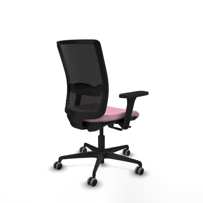PIQUERAS Y CRESPO Silla de oficina Haches con mecanismo Sincro/Traslack, Rosa y Negro PIQUERAS Y CRESPO Silla de oficina Haches con mecanismo Sincro/Traslack, Rosa y Negro