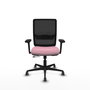 PIQUERAS Y CRESPO Silla de oficina Haches con mecanismo Sincro/Traslack, Rosa y Negro