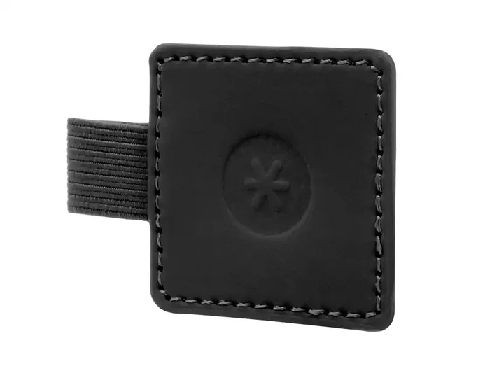 Antartik Portaboligrafos Autoadhesivo para Cuaderno Note con Elastico hasta 15 mm Grosor, Negro