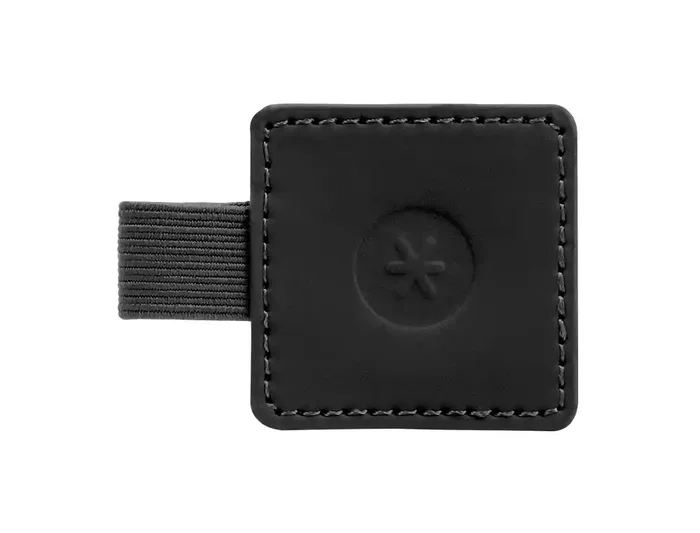 Antartik Portaboligrafos Autoadhesivo para Cuaderno Note con Elastico hasta 15 mm Grosor, Negro