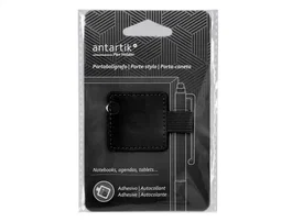 Antartik Portabolígrafo autoadhesivo con elástico hasta 15 mm, Negro