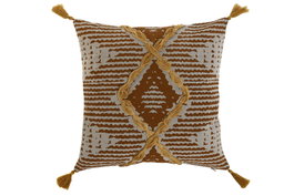DKD Home Decor Cojín de Algodón Multicolor con Aplicaciones