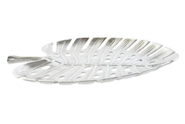 DKD Home Decor Centro de Mesa Moderno Plateado Aluminio 28 x 3 x 38.5 cm