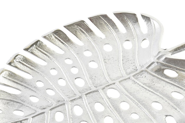 DKD Home Decor Centro de Mesa de Aluminio Hoja Plateado