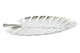 DKD Home Decor Centro de Mesa de Aluminio Hoja Plateado