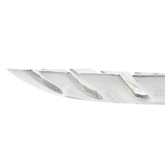 DKD Home Decor Centro de Mesa de Aluminio Hoja Plateado
