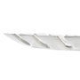 DKD Home Decor Centro de Mesa de Aluminio Hoja Plateado