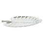 DKD Home Decor Centro de Mesa de Aluminio Hoja Plateado